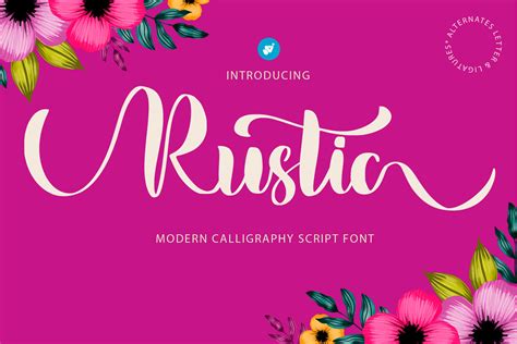 Rustic Wedding font | Script Fonts ~ Creative Market