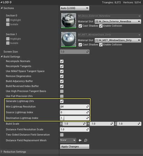 Generating Lightmap UVs | Unreal Engine Documentation