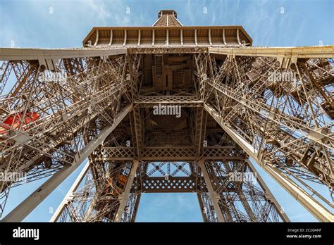 Paris, France, March 30, 2017: Inside the Eiffel Tower in Paris, France ...