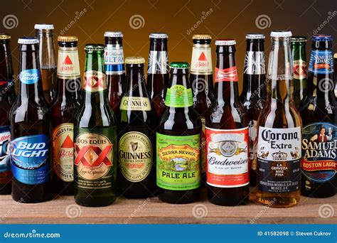 Variety of Single Beer Bottles Editorial Stock Photo - Image of alcohol, draft: 41582098