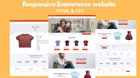 How To Make Ecommerce Website Using HTML And CSS Step By Step | Create ...