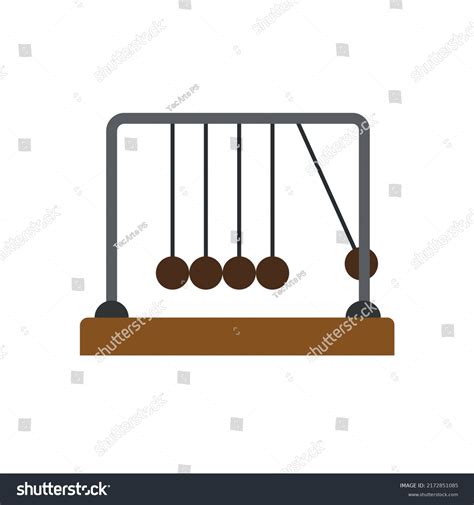 Newtons Pendulum Vector Illustration Education Object Stock Vector (Royalty Free) 2172851085 ...