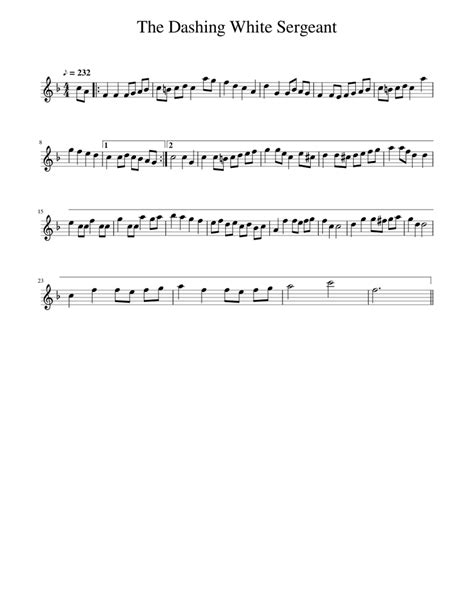 The Dashing White Sergeant Sheet music for Piano (Solo) | Musescore.com