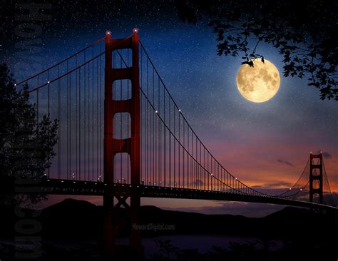 Encyclopedia: Golden Gate Bridge at Night