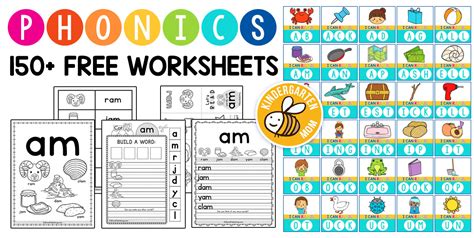 Phonics Worksheets - Kindergarten Mom