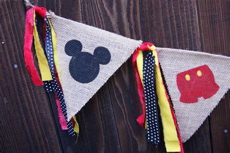 Mickey BannerMouse BannerMickey DecorMickey PartyFirst | Etsy