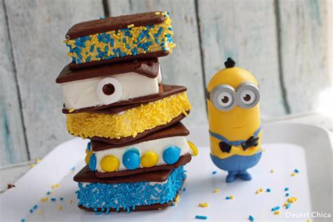 Minion Ice Cream Sandwiches | Desert Chica