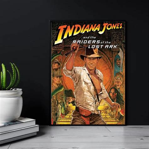 Indiana Jones Movie Poster Vintage Movie Poster Adventure - Etsy