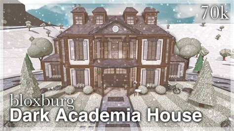 Bloxburg - Dark Academia House Speedbuild (exterior) - YouTube | Dark ...