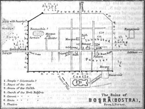 Free Images - 1878 bosra map baedeker