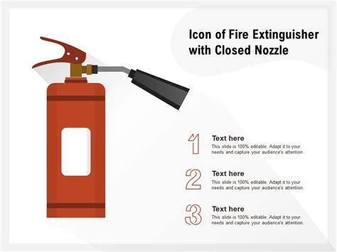 Icon Of Fire Extinguisher With Closed Nozzle | PowerPoint Slides Diagrams | Themes for PPT ...