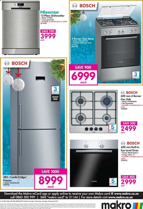 Makro Specials Appliances Catalogue 10 November 2019