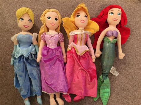 Disney Princess plush dolls from Disney Store. Cinderella, Rapunzel ...