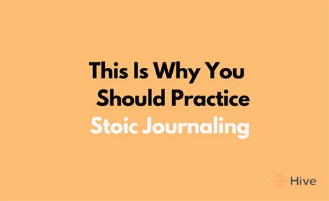 Stoic Journaling: A Tool For Reflection & Discovery | Hive