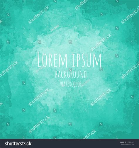 Gradient Green Watercolor Background. Eps 10 Stock Vector Illustration 253251991 : Shutterstock