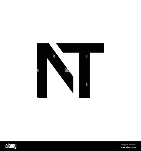 Initial Letter NT, AT Logo Design Vector Template. Creative Abstract NT ...