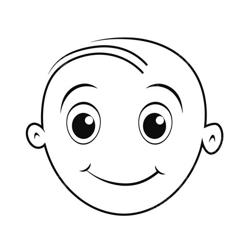 Baby Face Outline Outline Illustration Vector Illustration Sketch Drawing, Face Proportion ...