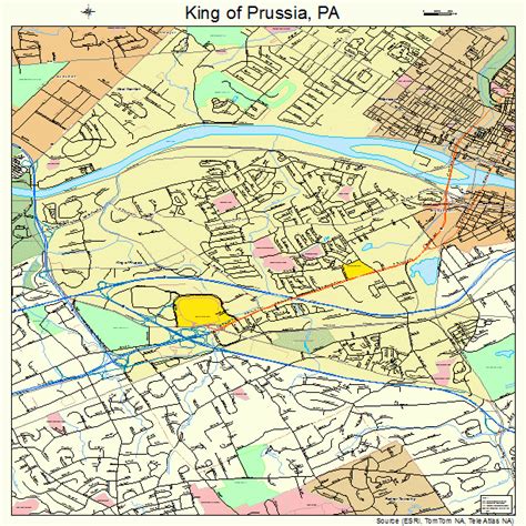 King of Prussia Pennsylvania Street Map 4239736