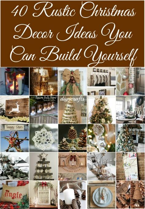 40 Rustic Christmas Decor Ideas You Can Build Yourself - DIY & Crafts