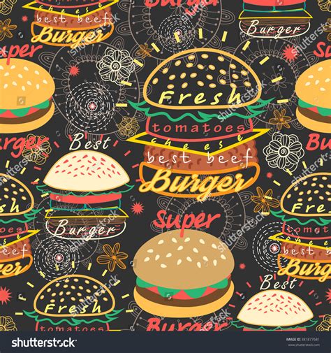 9,849 Burger Wallpaper Background Images, Stock Photos & Vectors | Shutterstock