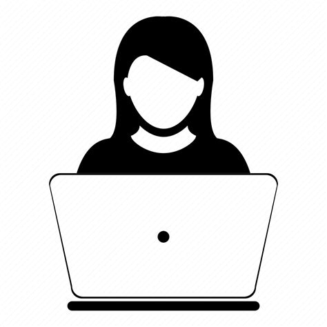 Admin, people, women, computer, laptop icon - Download on Iconfinder