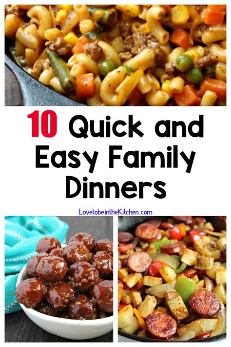 Considerable Easy Fast Family Dinner Recipes