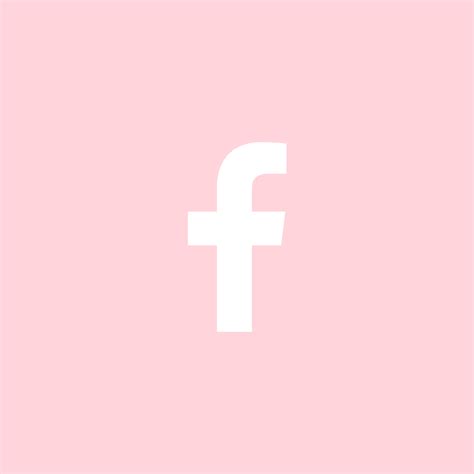 Blush Pink Facebook App Icon