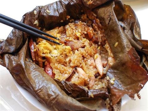 Chinese Sticky Rice Wrapped in Lotus Leaf (Lo Mai Gai) | Recipe | Chinese sticky rice