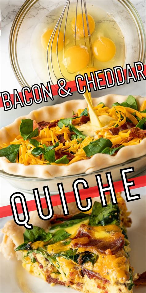 Bacon Cheddar Quiche Recipe - I Wash You Dry