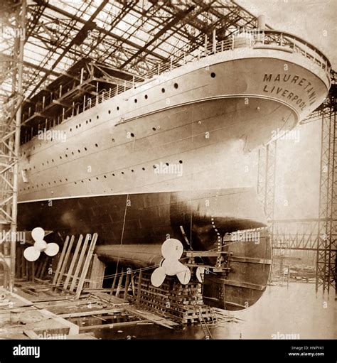 RMS Mauretania Stock Photo - Alamy