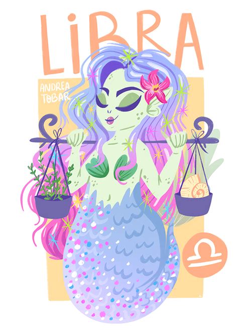 Zodiac Illustration - mermaid horoscope :: Behance