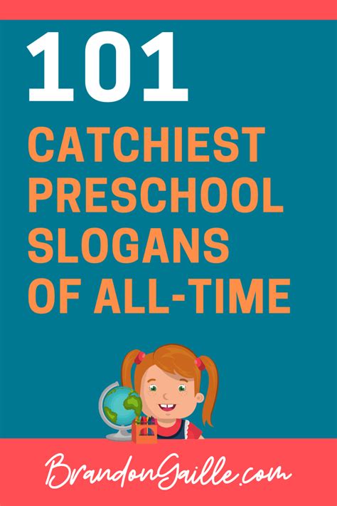 101 Catchy Preschool Slogans and Taglines | School slogans, Slogan, Catchy words