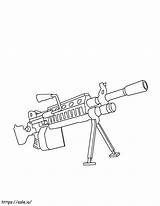 Fortnite Light Machine Gun coloring Page sketch template