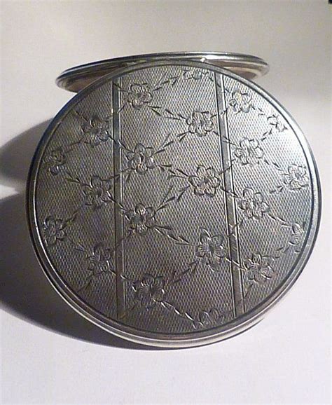 Solid Silver Compacts Mirror Silver /25th Anniversary Gifts For Her | Handmade gift tags ...