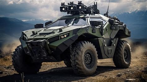 Premium AI Image | Armored Reconnaissance Vehicle