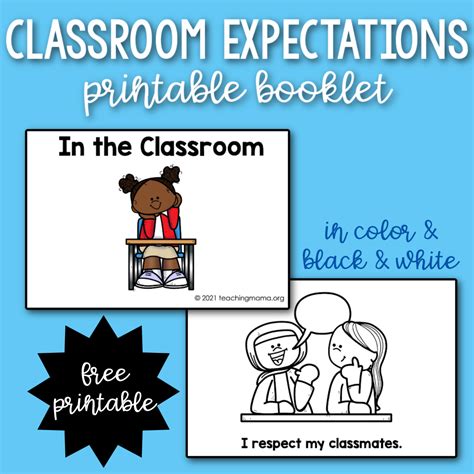 Classroom Expectations Printable Booklet - Teaching Mama