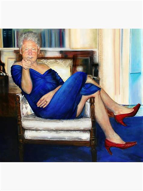 "Bill Clinton Dress Painting" Sticker for Sale by nperelmuter | Redbubble