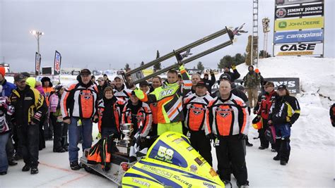 Snowmobile races in Eagle River