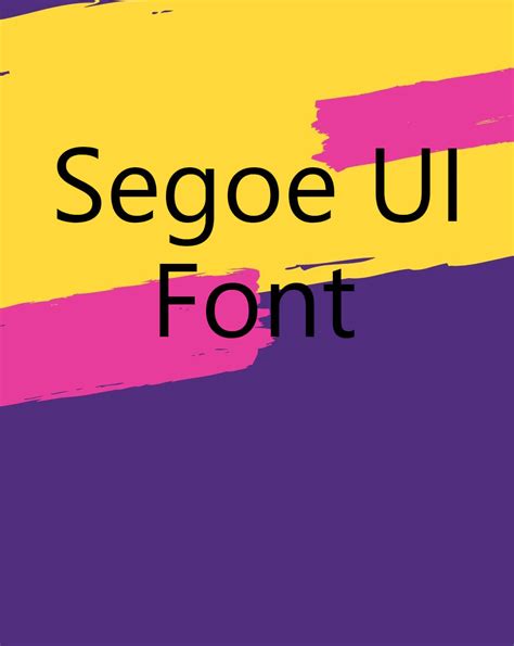 Segoe UI Font Free Download