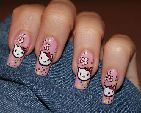 Nail Design Tutorials 2012: Nail Design - Hello Kitty. Nail art pen.