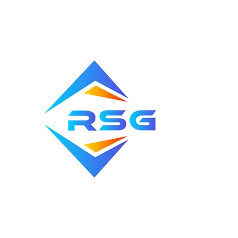 RSG abstract technology logo design on white background. RSG creative initials letter logo ...