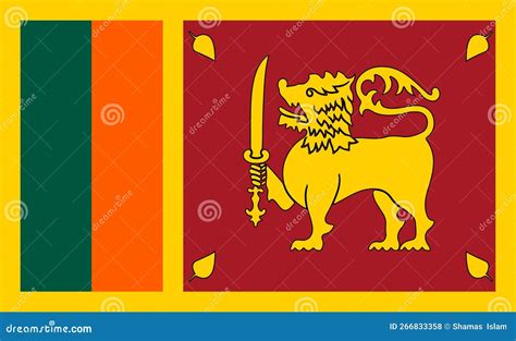 Sri Lanka Flag Design Vector Stock Vector - Illustration of logo ...