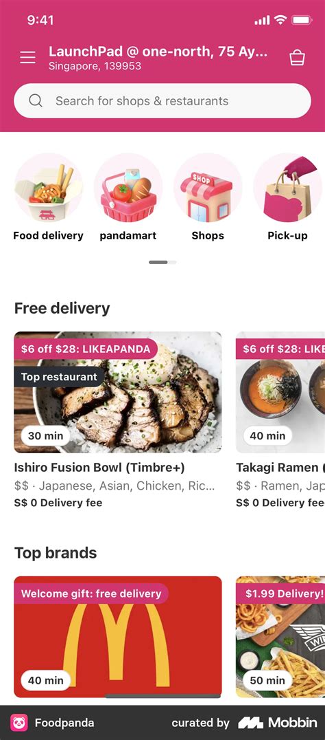 foodpanda iOS Screen | Mobbin