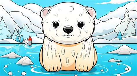 Polar Bear Color By Number Squishmallow Coloring Page Game For Kids Kawaii Cartoon Vector ...