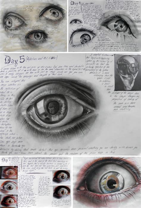 How to draw realistic eyes within a high school Art project