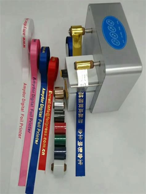 1 32mm Digital Mini Ribbon Printer/Digital Satin Ribbon Printing Machine Hot Stamping Foil ...