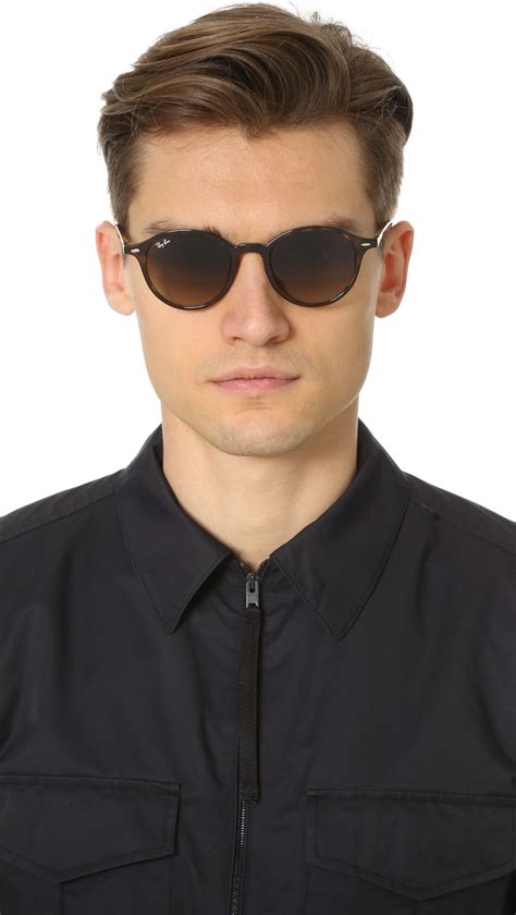 Lyst - Ray-Ban Full Fit Round Sunglasses in Brown for Men