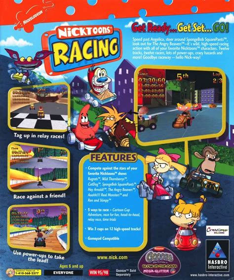 Nicktoons Racing (2003) Arcade box cover art - MobyGames