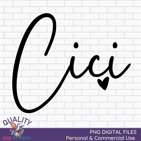 Cici PNG Cici Clipart Commercial Use Digital Download DTG Print Design ...