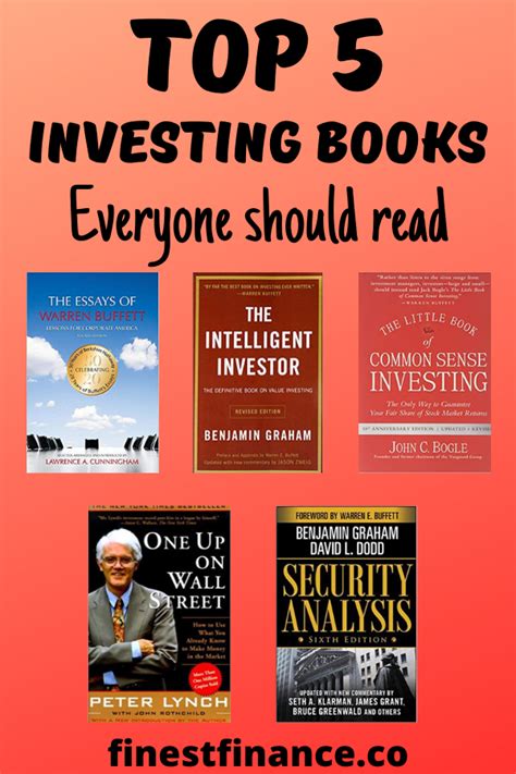 Top 5 Investing Books Everyone Should Read | Investing books, Books ...